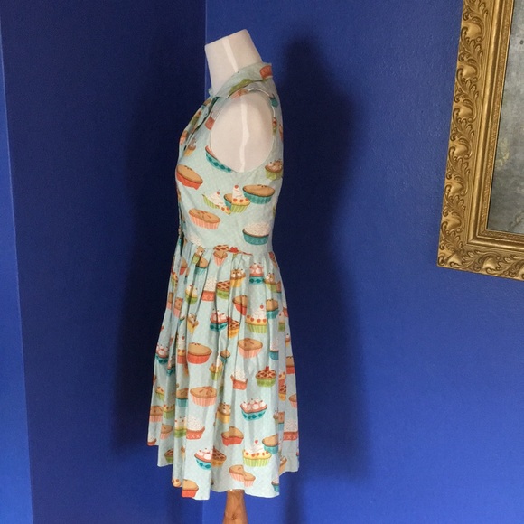 Vintage Modcloth Bea & Dot Sweet as Pie Thanksgiving cotton daydress 50s retro🥧 - Picture 5 of 12